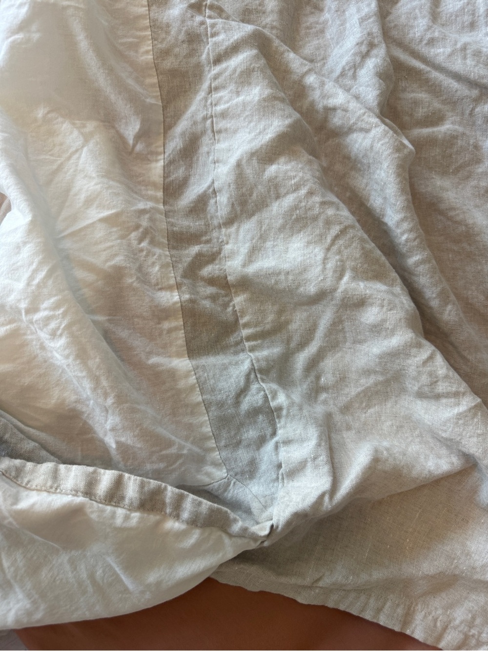 Pottery Barn Linen King Bed Skirt